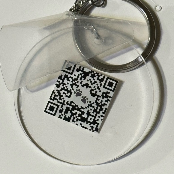 Custom QR code keychain / key fob / key ring - Picture 5 of 7